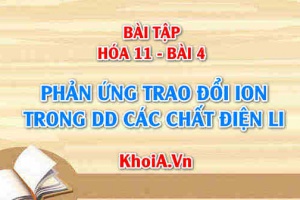 Bài tập phản ứng trao đổi ion trong dung dịch chất điện li: Giải bài tập 1, 2, 3, 4, 5, 6, 7 trang 20 SGK Hóa 11 bài 4